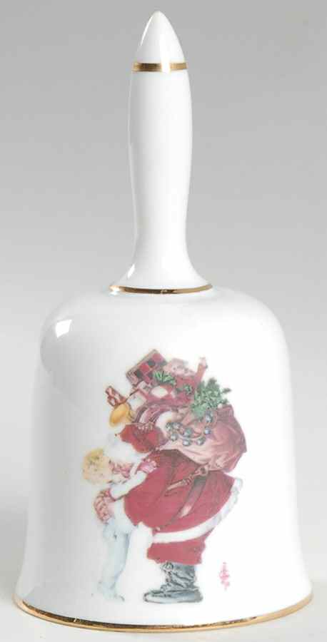 Leyendecker Christmas Bell Santa Loves You - No Box by Royal Cornwall-1
