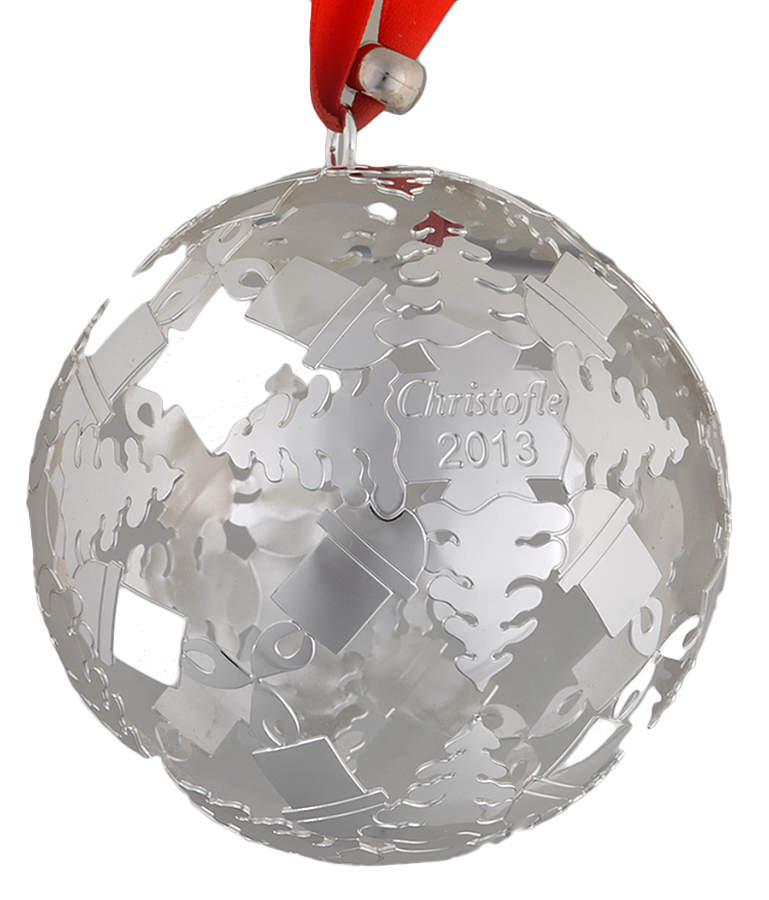 Christofle Christmas Ornament-Noel Christmas Candles Ball - Boxed by Christofle France-1