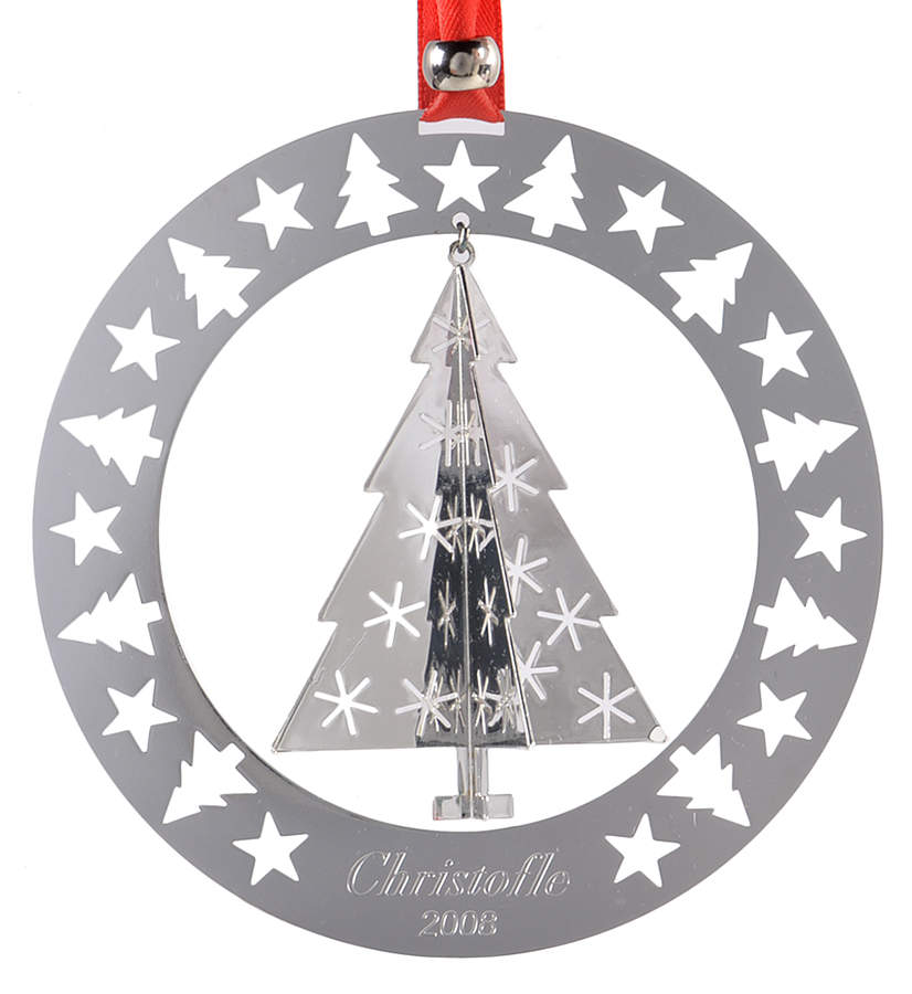 Christofle Christmas Ornament-Noel Christmas Tree - Boxed by Christofle France-1