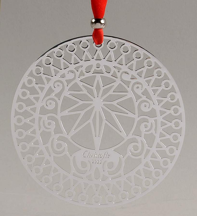 Christofle Christmas Ornament-Noel Cristal De Glace - Star - Boxed by Christofle France-1