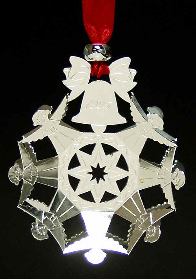 Christofle Christmas Ornament-Noel Stars Angel - Boxed by Christofle France-1