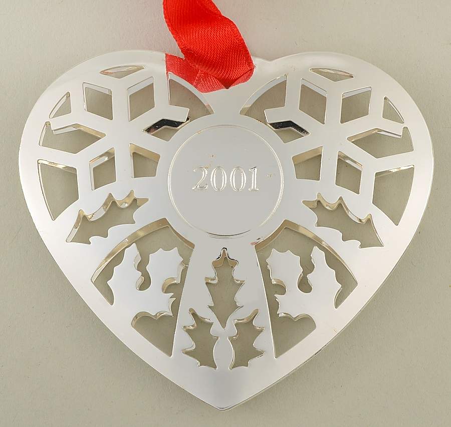 Christofle Christmas Ornament-Noel Heart - Boxed by Christofle France-1