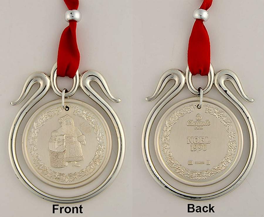Christofle Christmas Ornament-Noel Santa Claus - Boxed by Christofle France-1