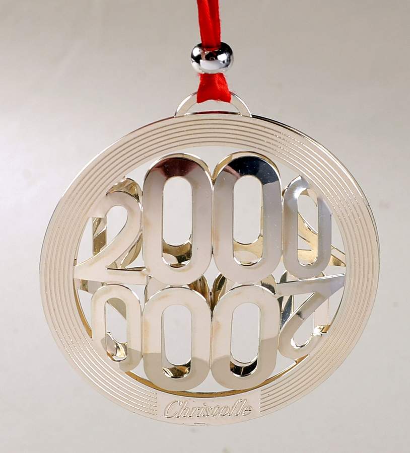 Christofle Christmas Ornament-Noel 2000 - Boxed by Christofle France-1