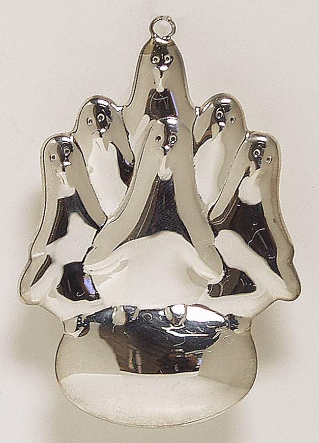 Twelve Days Of Christmas-Ornament 6 Geese A Laying - Boxed by Cazenovia Abroad-1