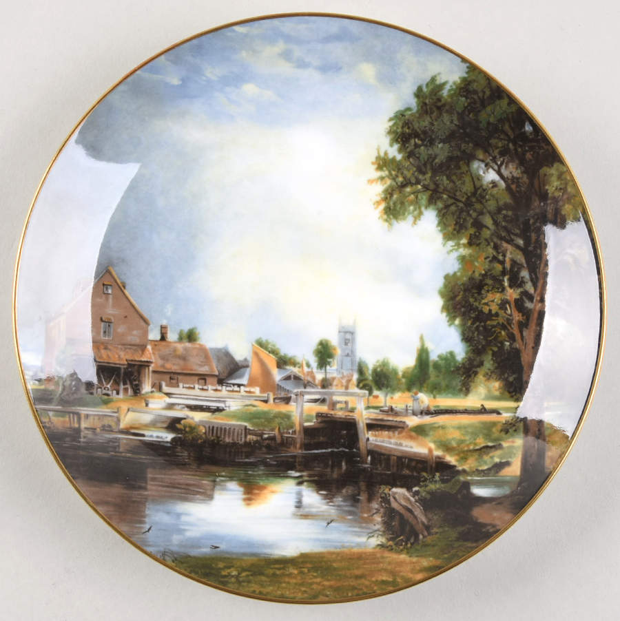 John Constable-Plate Dedham Lock And Mill - No Box by Coalport-1