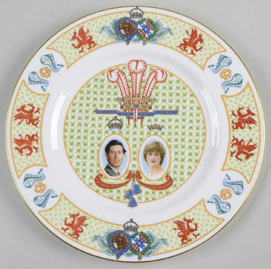 Coalport Royalty Giftware Charles & Diana Wedding Plate - Boxed by Coalport-1