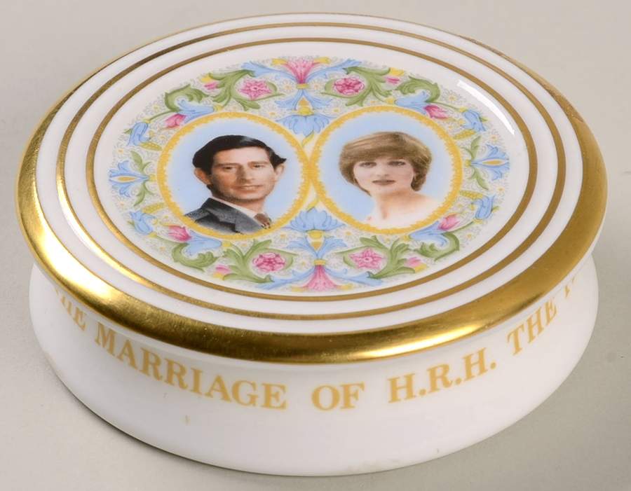Coalport Royalty Giftware Charles & Diana Marriage Box - No Box by Coalport-1