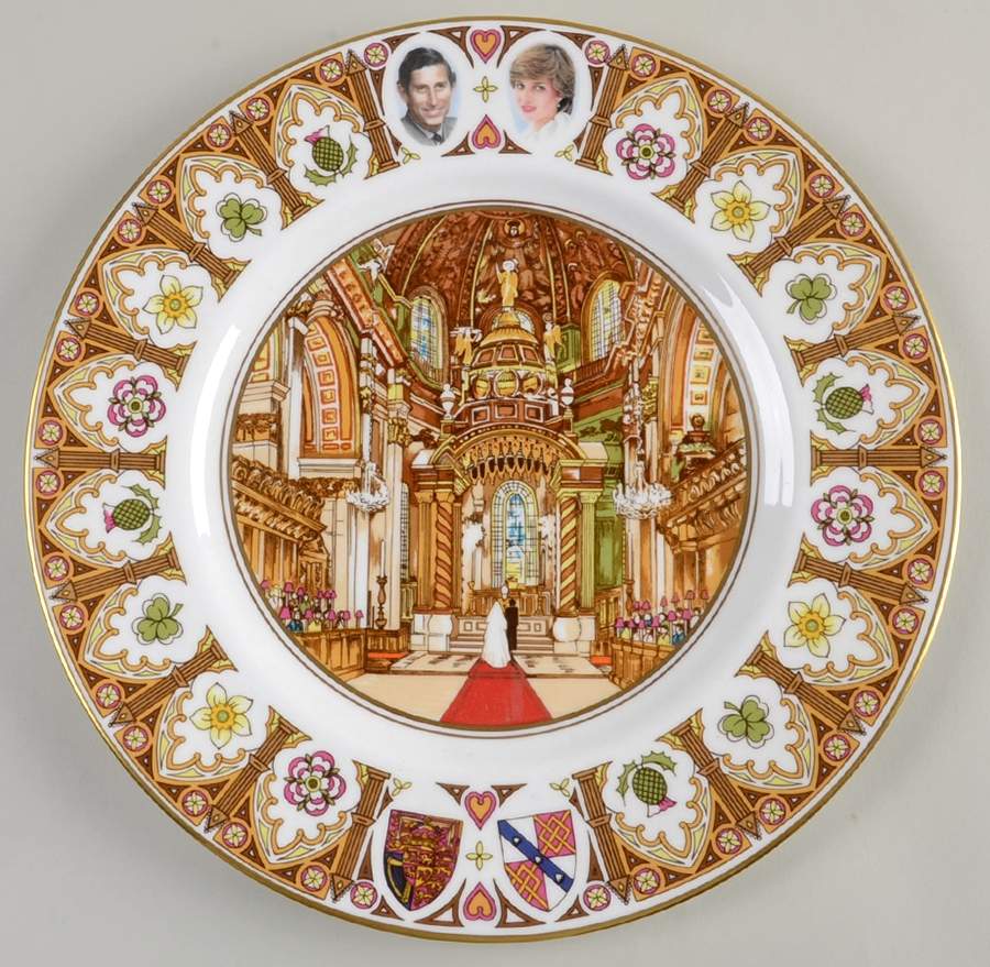 Coalport Royalty Giftware Charles & Diana Wedding Plate - No Box by Coalport-1