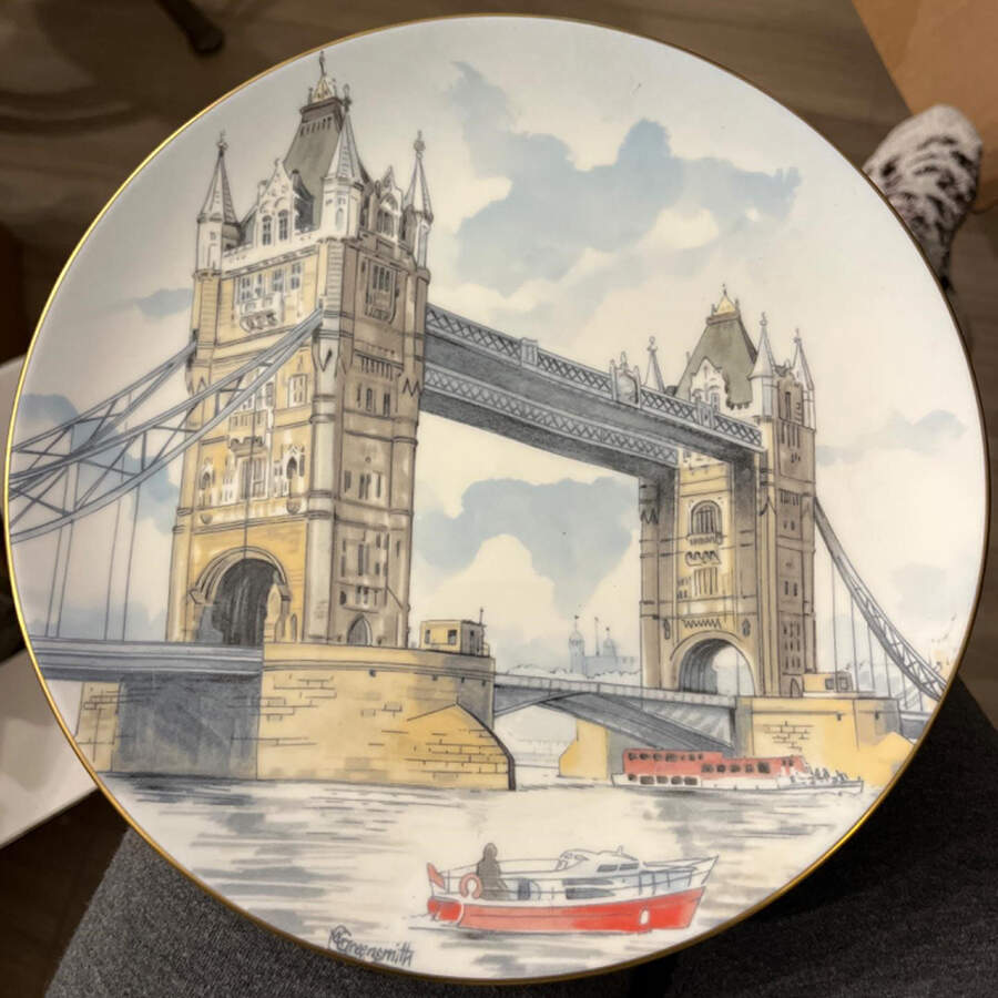 London Heritage-Plate Tower Bridge - No Box by Coalport-1