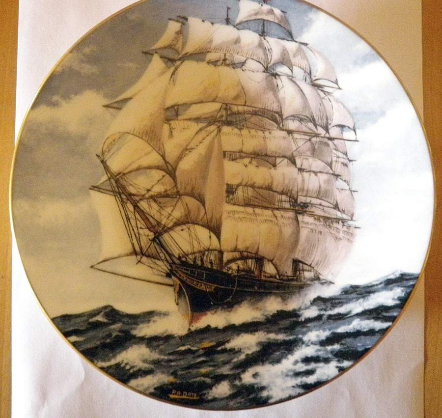 Maritime History-Plate Cutty Sark - Boxed by Coalport-1