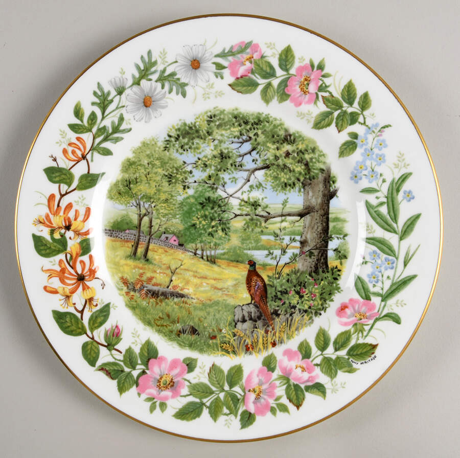 Woodland Seasons-Plate Summer Saunter - No Box by Coalport-1