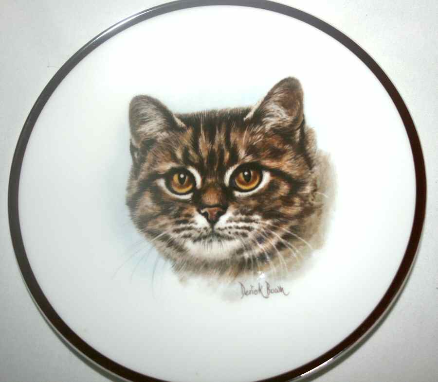 Cat-Plate Tabby Cat - Boxed by Coalport-1