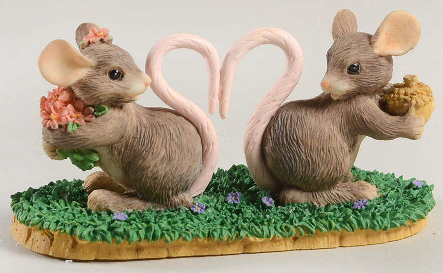 Charming Tails Love Mice - With Box-Bx542 by Charming Tails-1