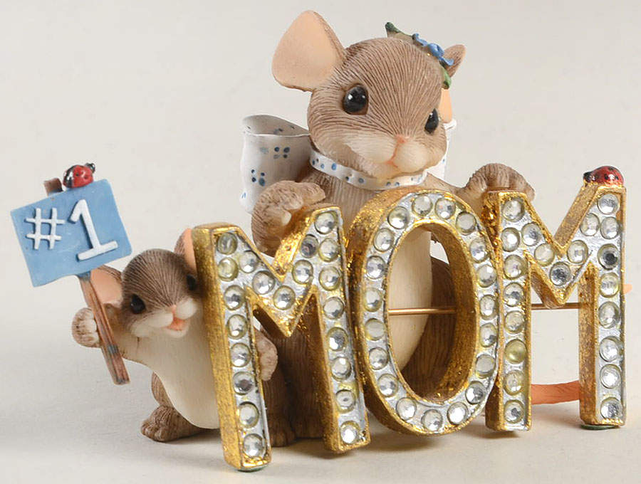 Charming Tails Number One Mom - With Box by Charming Tails-1