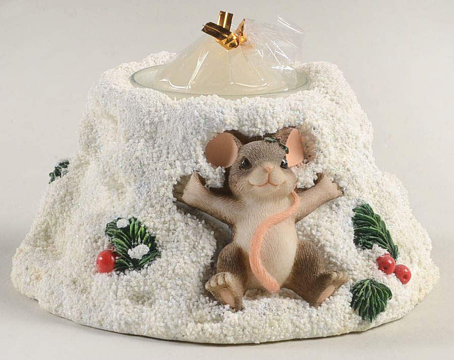 Charming Tails Snow Angel-Candle Holder - Boxed by Charming Tails-1