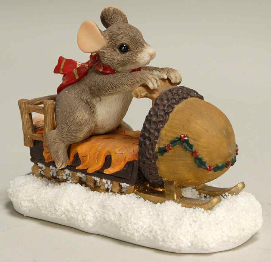 Charming Tails Maxine's Snowmobile Ride-Naled - No Box by Charming Tails-1