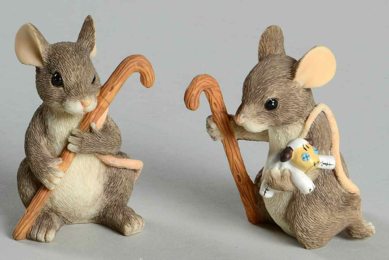 Squashville Christmas Pageant Shepherd's Set -Set Of 2 - Boxed by Charming Tails-1