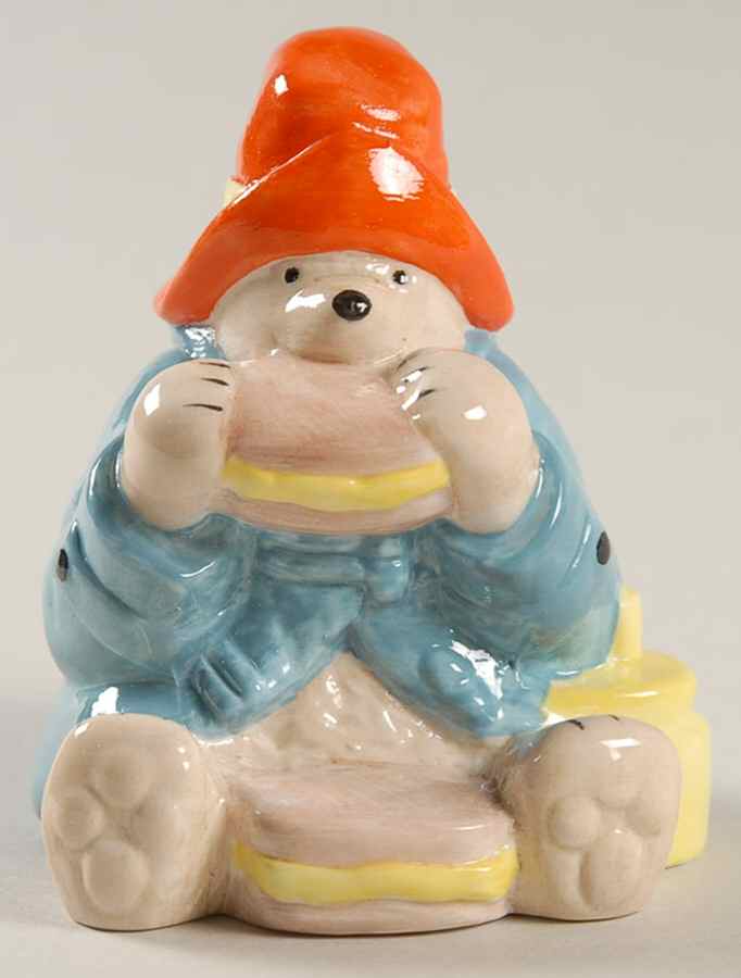 Paddington Bear Marmalade Sandwich-Red Hat - No Box by Coalport-1
