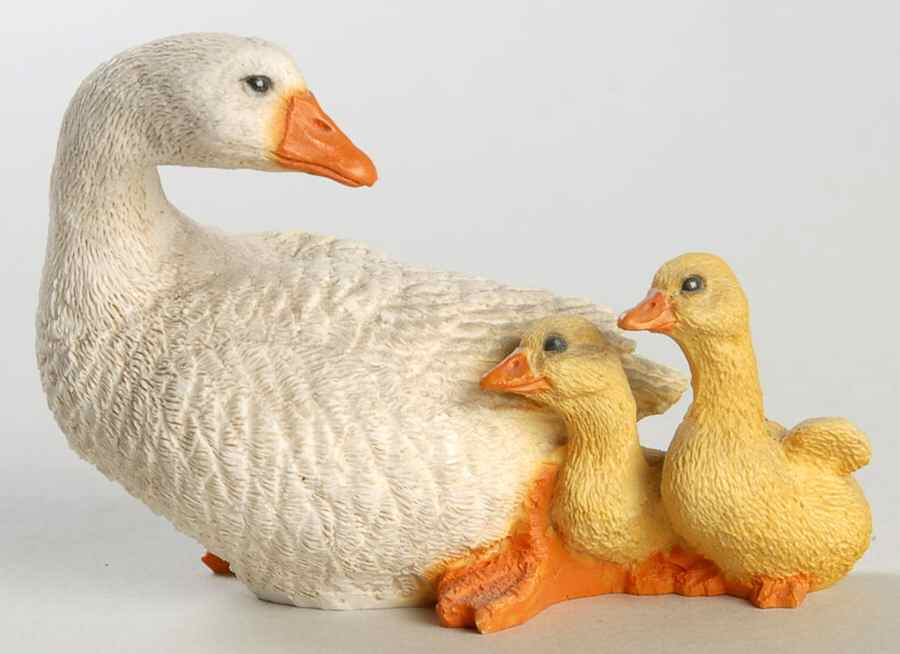 Animal Collection Goose With Goslings - Boxed by Castagna Collection-1