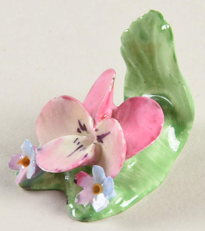 Coalport Florals Placecard Pink Pansy - No Box by Coalport-1