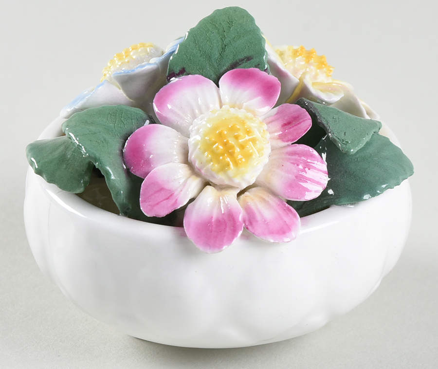 Crown Staffordshire Florals Flower Pot-October - No Box 42 by Crown Staffordshire-1