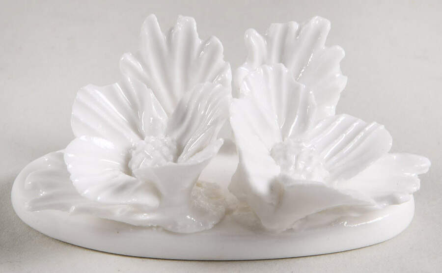 Crown Staffordshire Florals Place Card Holder-White/Dogwood - No Box by Crown Staffordshire-1