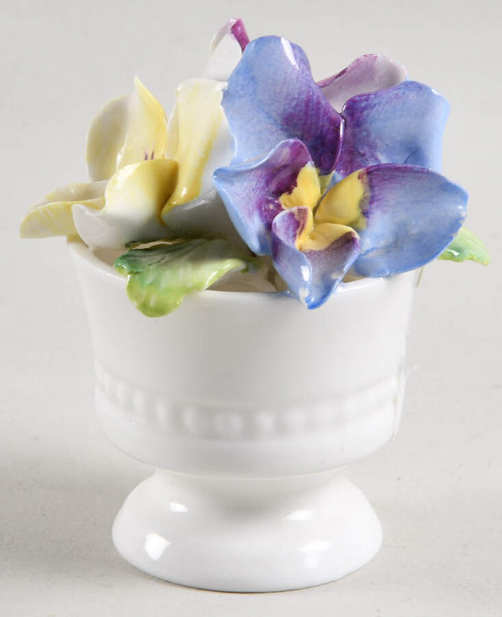 Crown Staffordshire Florals Flowers In Pot - No Box by Crown Staffordshire-1