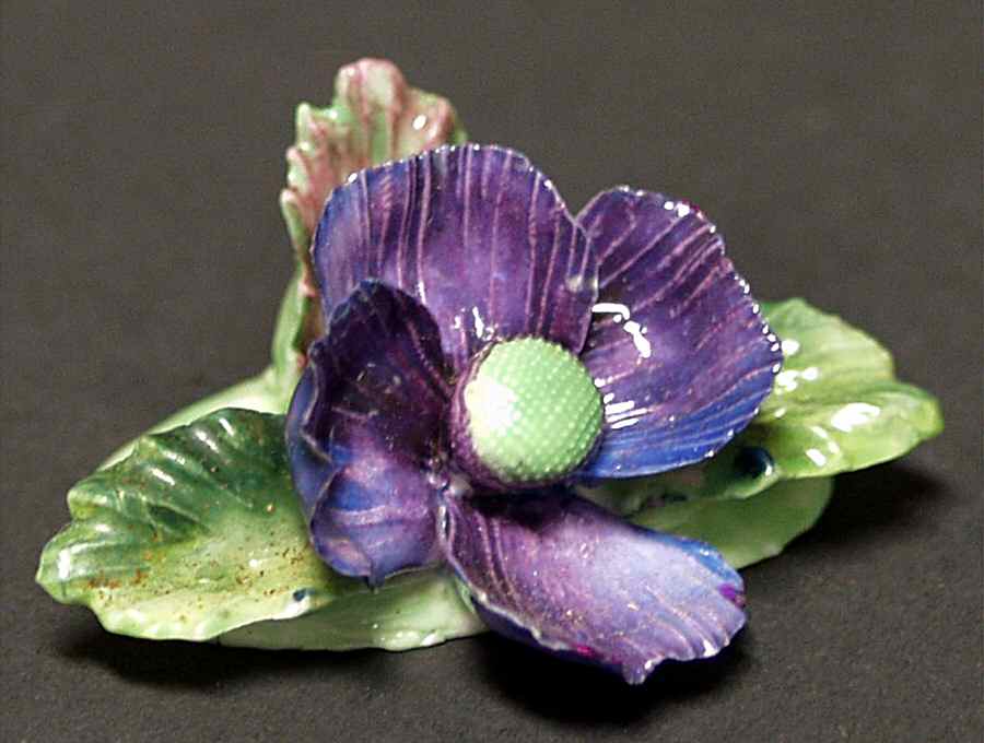 Crown Staffordshire Florals Place Card Holder-Violets - Boxed by Crown Staffordshire-1