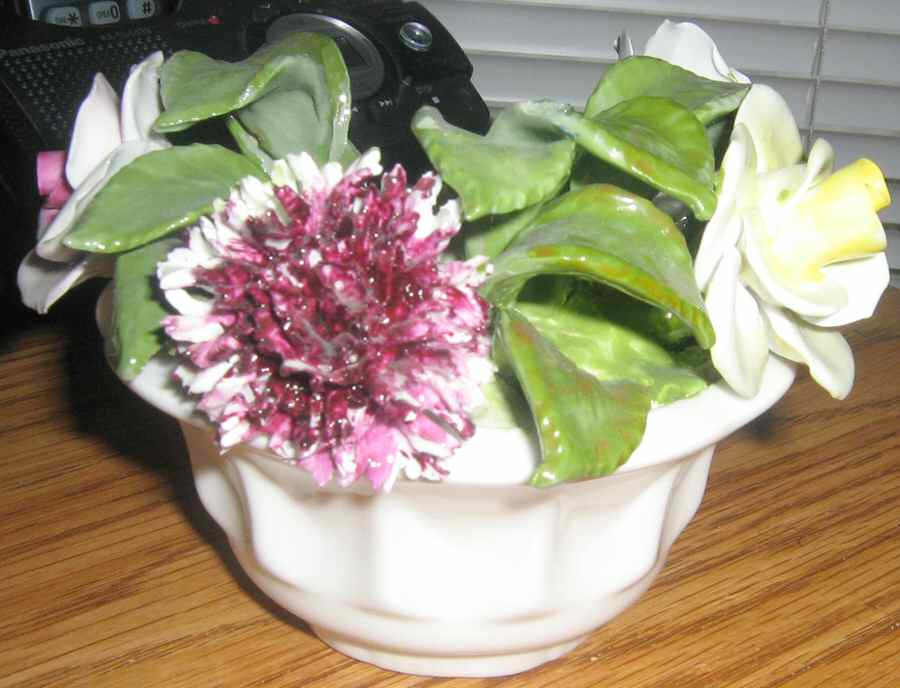 Crown Staffordshire Florals Radnor-Basket Of Roses - Boxed by Crown Staffordshire-1