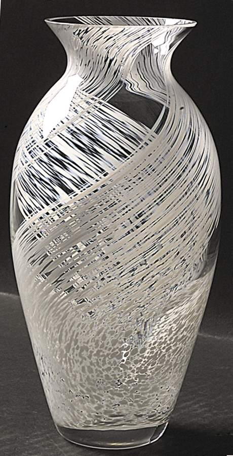 Allegro Collection 8" Bouquet Vase-Pearl - Boxed by Caithness-1