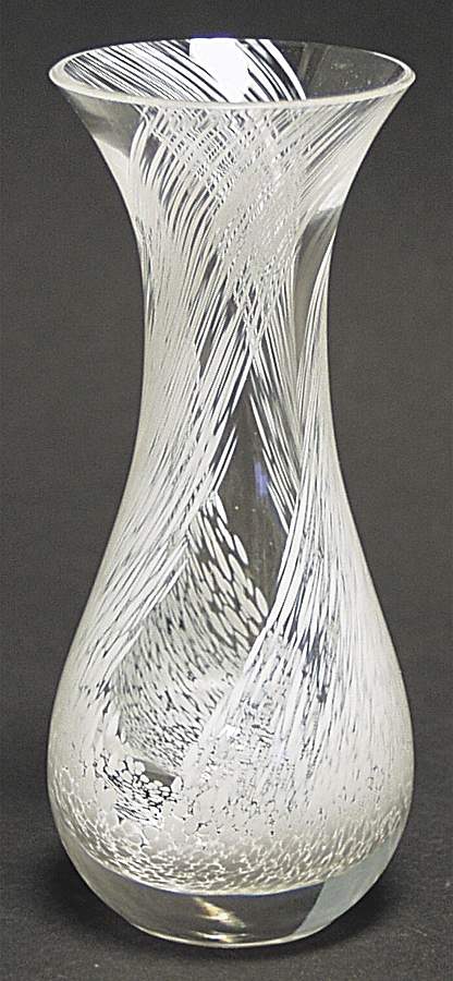 Allegro Collection 6" Bud Vase-Pearl - Boxed by Caithness-1