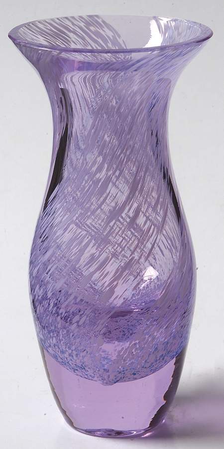 Allegro Collection 5" Buttercup Vase-Lilac - Boxed by Caithness-1