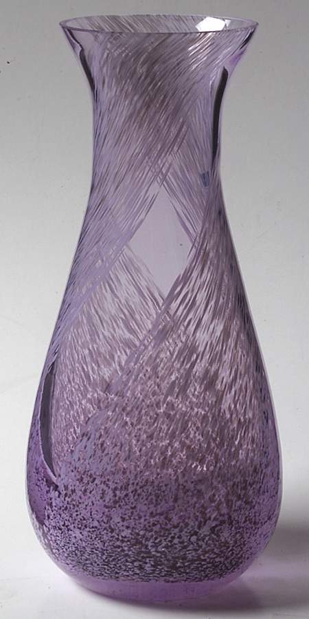 Allegro Collection 8" Flower Vase-Sable - Boxed by Caithness-1