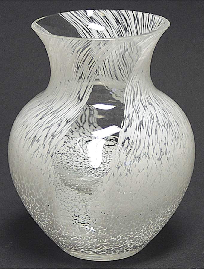 Allegro Collection 5" Round Vase-Pearl - Boxed by Caithness-1