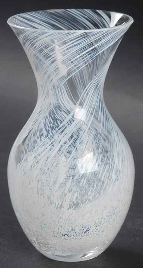 Allegro Collection Swirl Vase-Pearl - Boxed by Caithness-1
