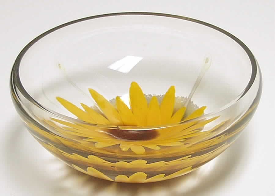 Caithness Museum Collection Sunflower Candle Bowl - Boxed by Caithness-1
