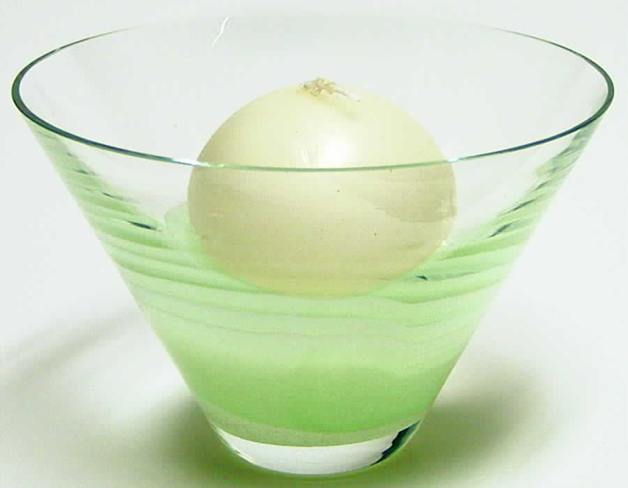 Shoreline Collection 6" Candle Bowl-Sea Grass - Boxed by Caithness-1
