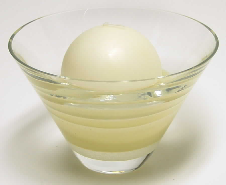 Shoreline Collection 6" Candle Bowl-Warm Sand - Boxed by Caithness-1