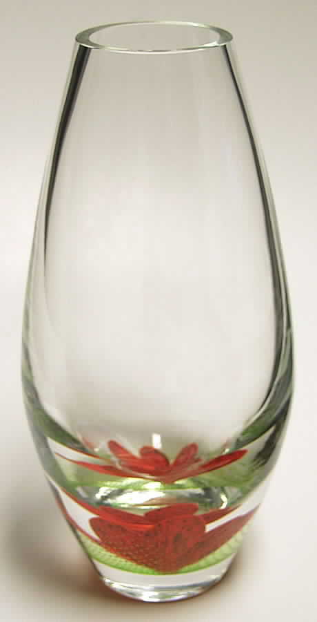 Oriental Lily Collection 9" Large Teardrop Vase-Tiger - No Box by Caithness-1