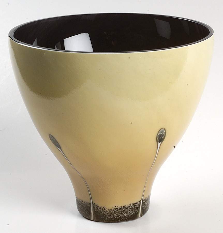 Ebony Collection 6" Fruit Bowl-Sand - Boxed by Caithness-1