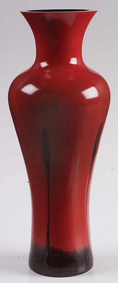 Ebony Collection 10" Tall Vase-Flame - Boxed by Caithness-1