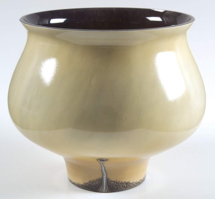 Ebony Collection 6" Planter-Sand - No Box by Caithness-1