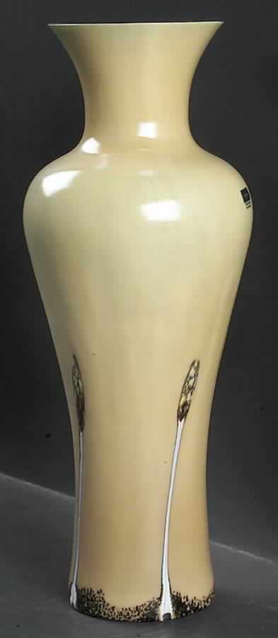 Ebony Collection 10" Tall Vase-Sand - No Box by Caithness-1