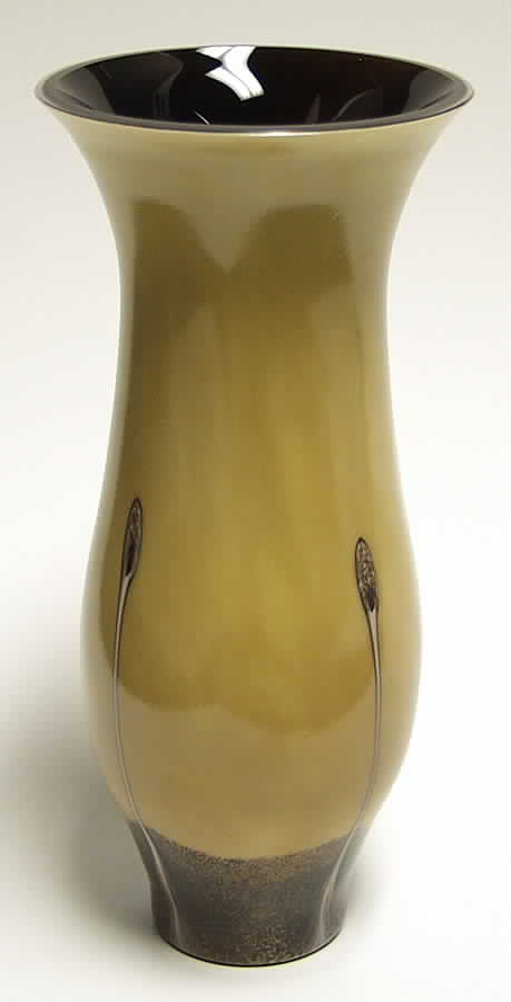 Ebony Collection 9" Flared Vase-Sand - Boxed by Caithness-1