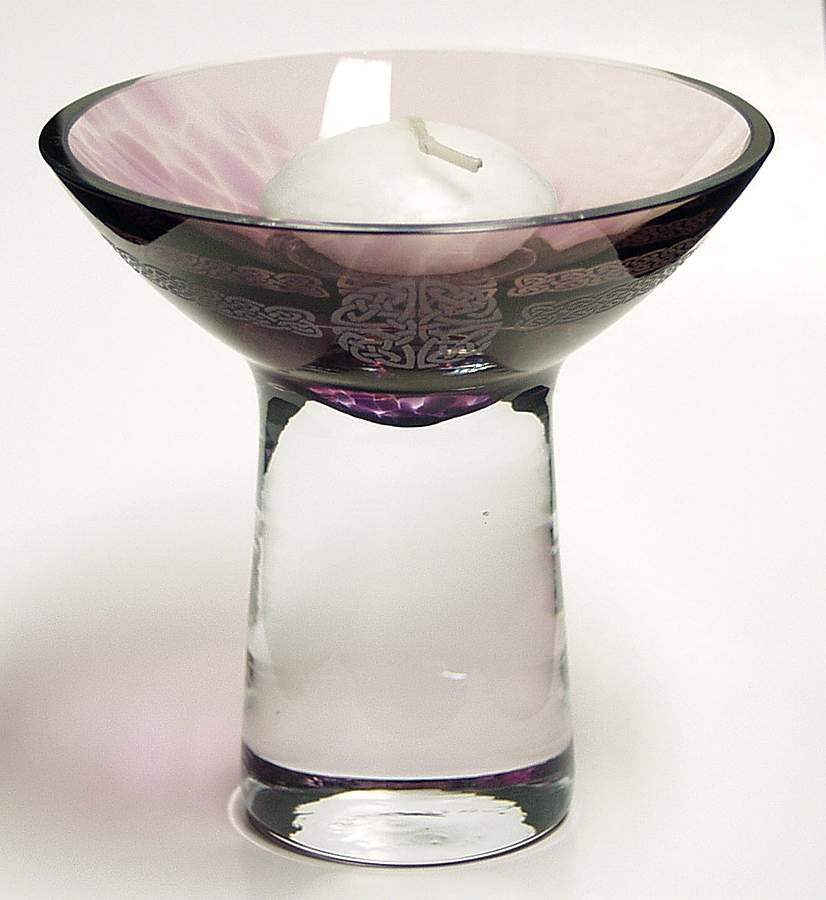 Celtic Myths Collection 4" Candle Holder-Heather - Boxed by Caithness-1