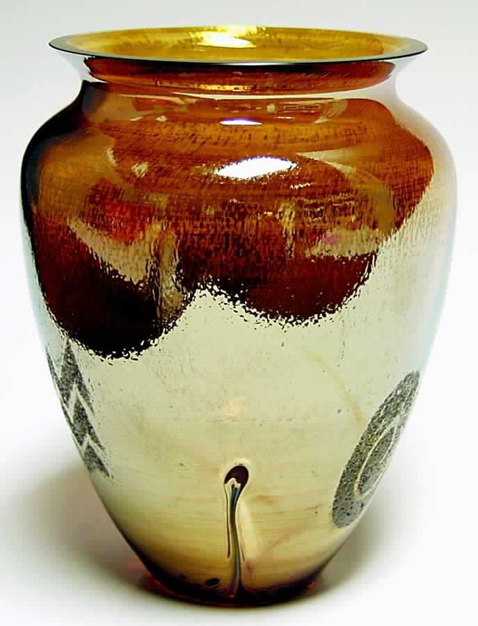 Alchemy Collection 8" Large Bouquet Vase-Gold - Boxed by Caithness-1