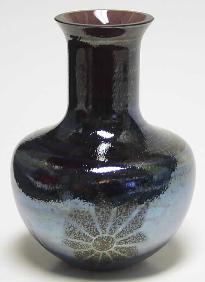 Alchemy Collection 6" Medium Long Neck Vase-Pewter - Boxed by Caithness-1