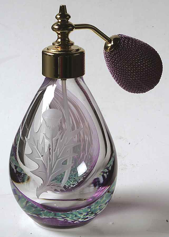 Thistle Collection 5" Spray Perfume Atomizer - Boxed by Caithness-1