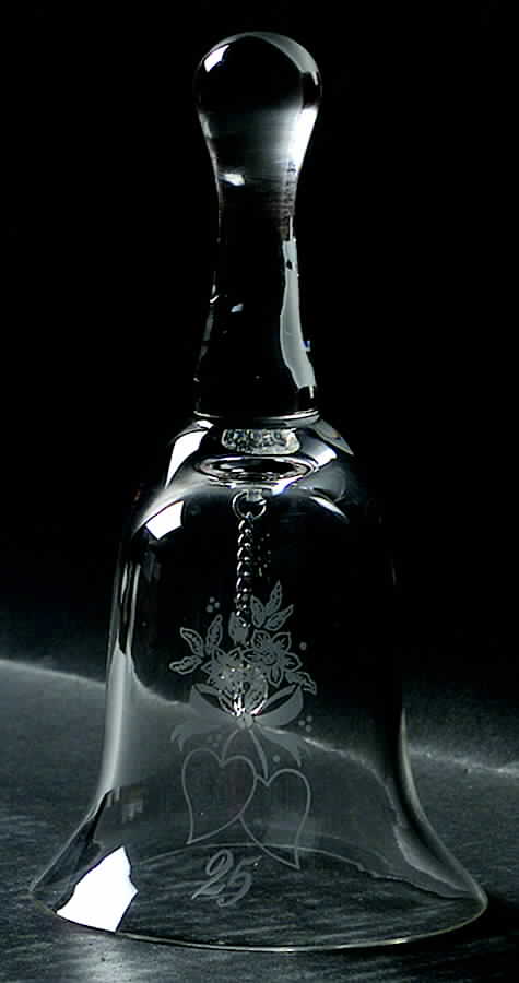 Occasions & Celebration Collection 25th Anniversary Bell - No Box by Caithness-1